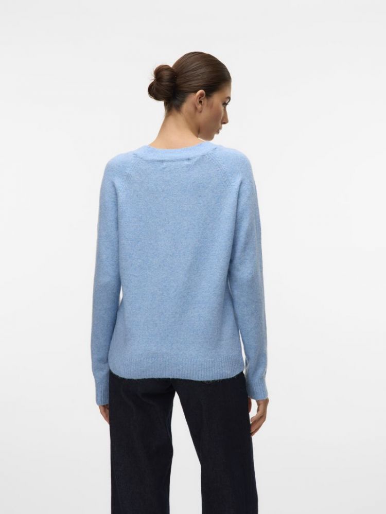 VMDOFFY LS O-NECK BLOUSE GA NO 298016001 Blue