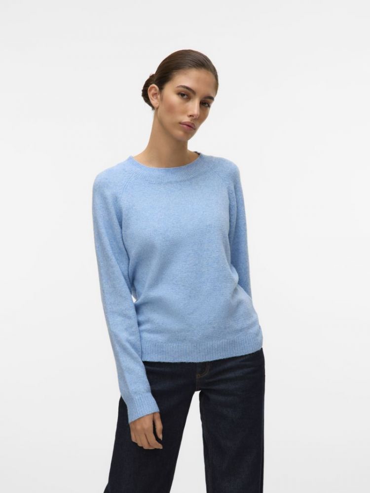 VMDOFFY LS O-NECK BLOUSE GA NO 298016001 Blue