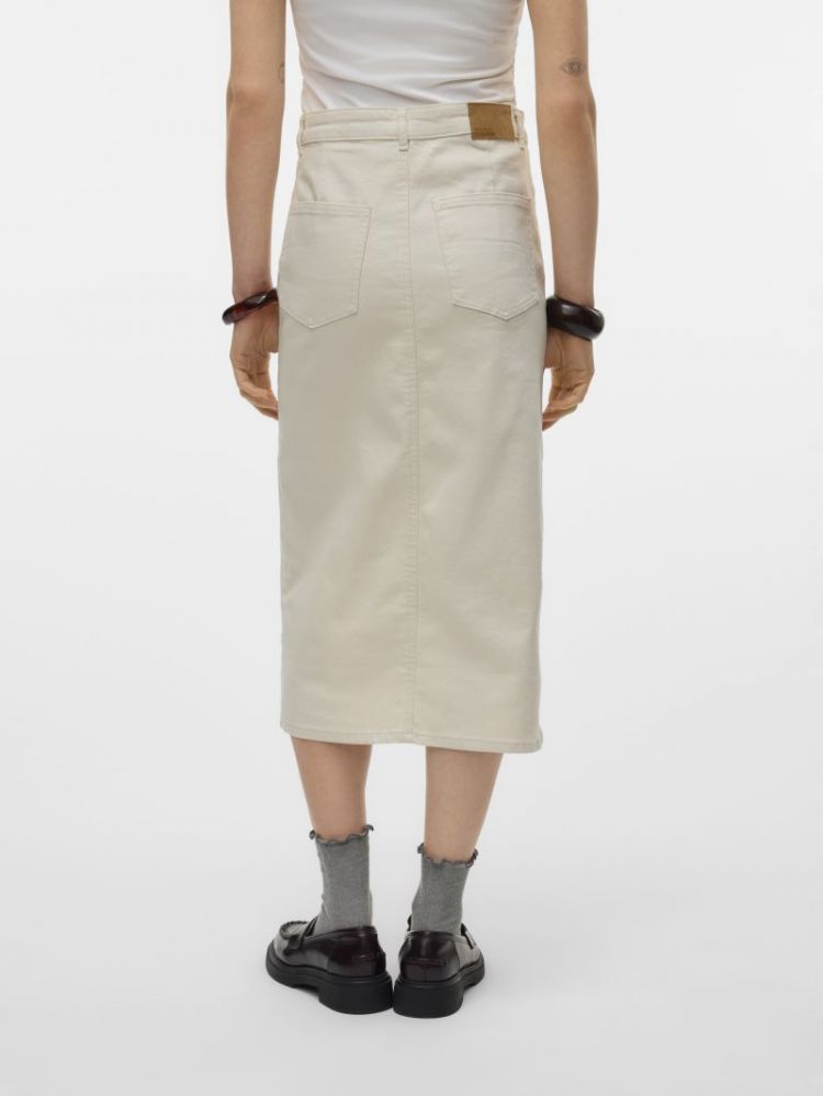 VMVERI HR CALF DENIM SKIRT GA 222913 Birch