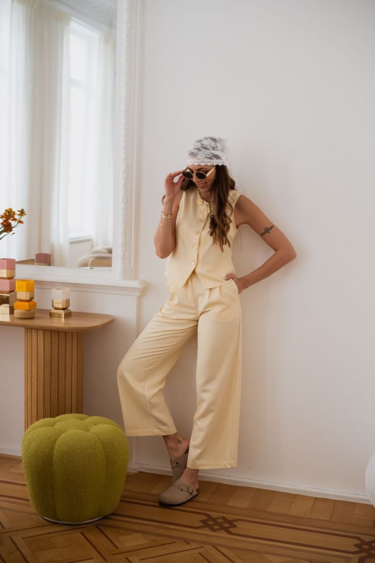 VMKIRA HW WIDE PANT WVN EXP 193279 Golden H