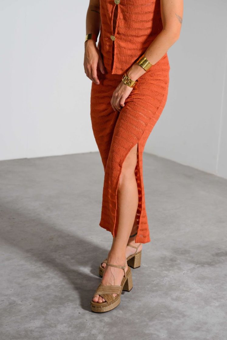 VMLUNA NW ANKLE SKIRT JRS 215490 Langoust