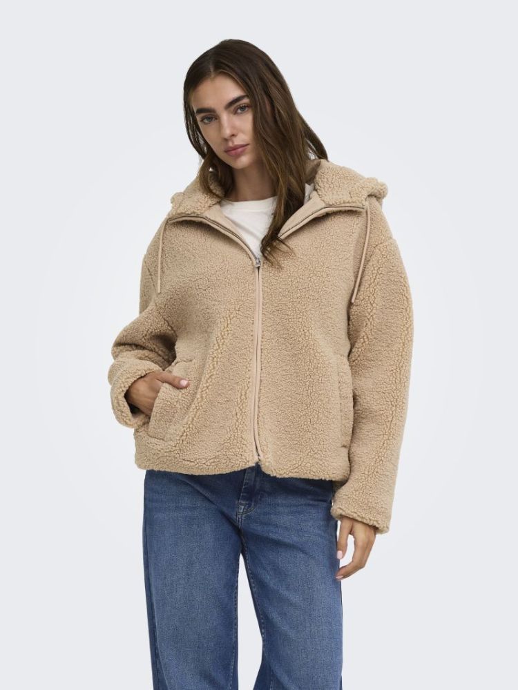 ONLASPEN HOOD TEDDY JACKET CC 238995 Cuban Sa